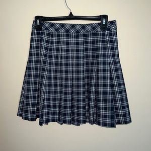 Plaid Pleated Skirt